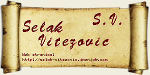 Selak Vitezović vizit kartica